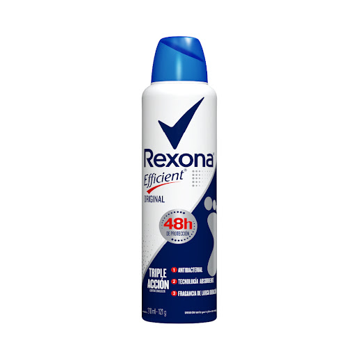 DESODORANTE REXONA EFFICIENT AEROSOL PARA PIES 210ML